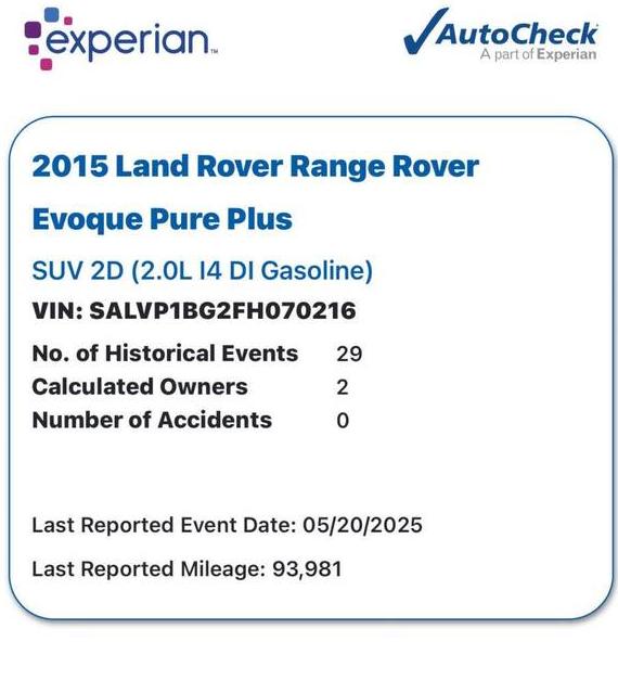 LAND ROVER RANGE ROVER EVOQUE 2015 SALVP1BG2FH070216 image
